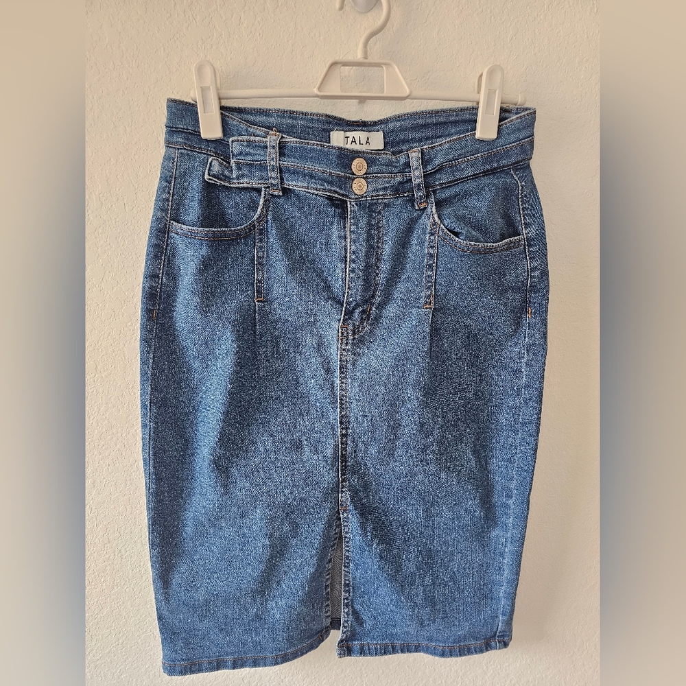 Tala Denim Pencil Skirt Size M
